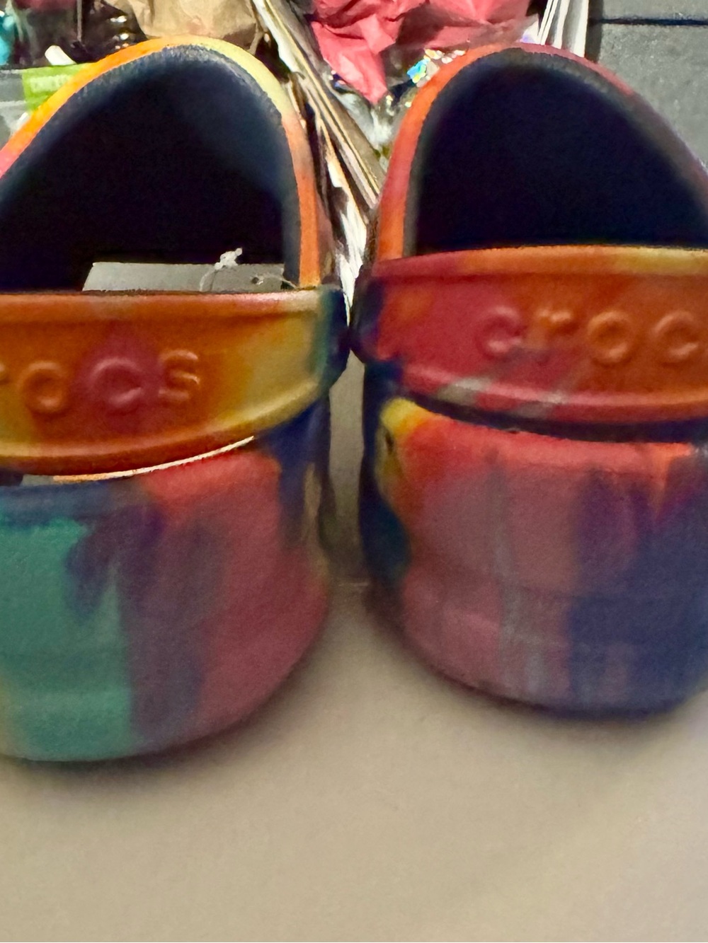 Crocs Men’s Classic Clogs - Tie-Dye Multicolor - Picture 3 of 8